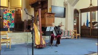 Iona Duncan (Harp) and Tracey Goldsmith (Accordion) play Milonga Para Amar