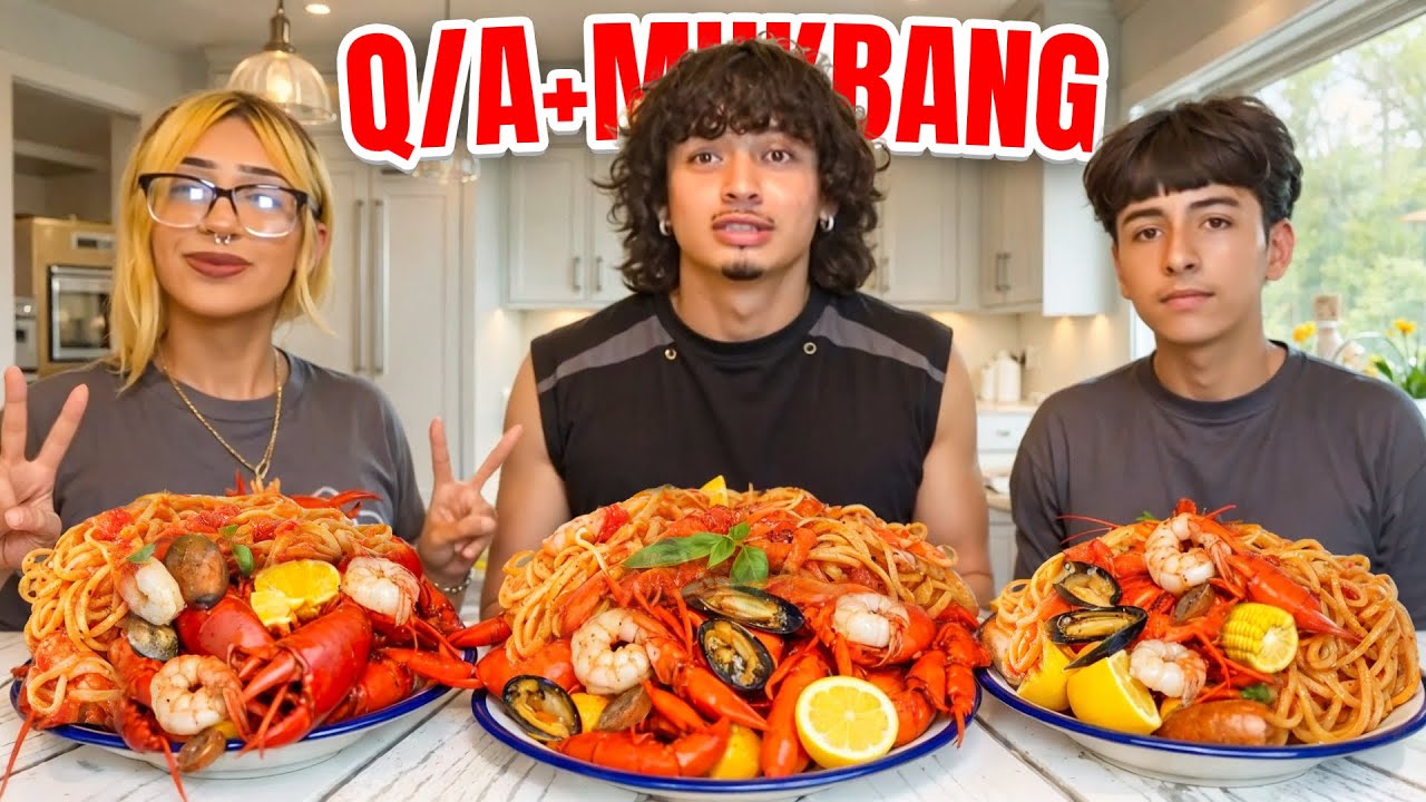 TRIO SEAFOOD BOIL QNA (MUKBANG)
