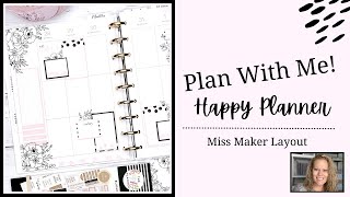 Plan With Me! | Classic Happy Planner | Miss Maker Layout | March 28-April 3, 2022