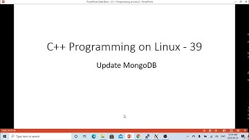 C++ Programming on Linux - Update Document in MongoDB