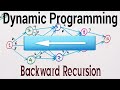 Finding Shortest path using Dynamic Programming by Backward Recursion Process