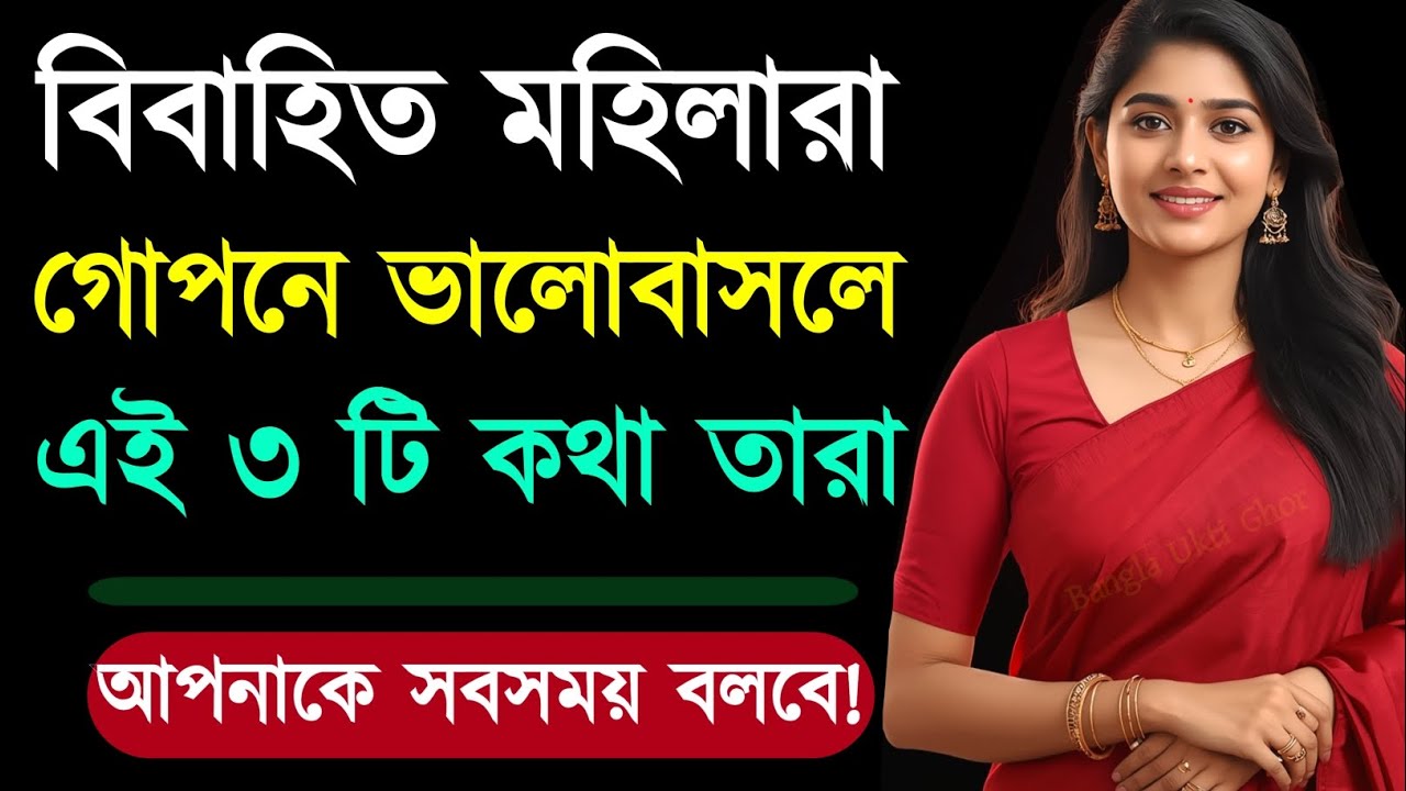 মহিলারা গোপনে ভালোবাসলে ৩টি কথা বারবার বলে | Relationship Advice | Love Tips | Bangla Motivation