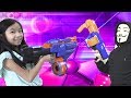 Game Master Attacks with Machine Gun while FunTV Kids Play NEW POWER WHEELS (EP 11)