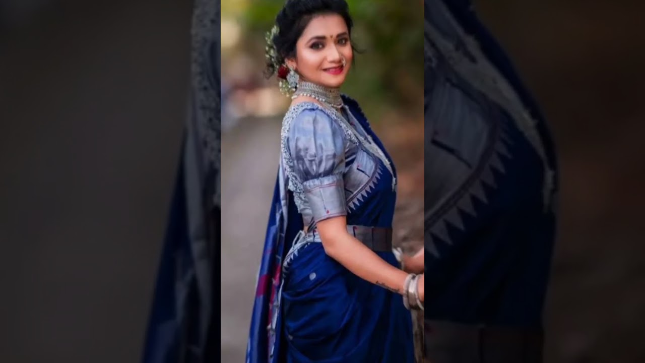 ठरलं तर मग from sayali (jui gadkari) new stetus saree look ❤️🔥