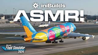 Relaxing ASMR on the iniBuilds A380?! | MSFS 2024