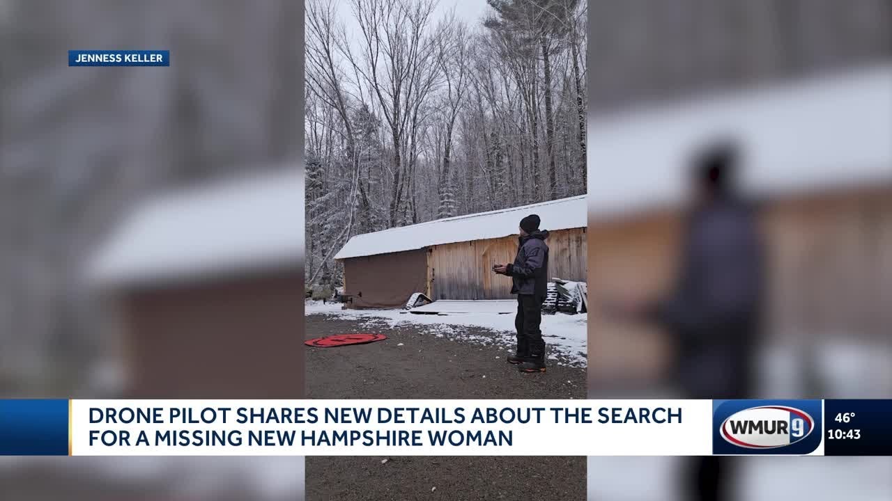 Drone pilot shares new details about the search for missing New Hampshire woman