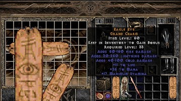 Cách ghép charm cam tăng damage Diablo 2 Fury Within, craft charm diablo 2