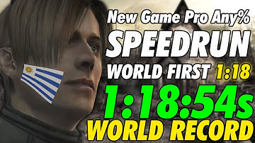 (World Record) Resident Evil 4 NG Professional  1:18:54 LRT (1:25:26 IGT) | WORLD