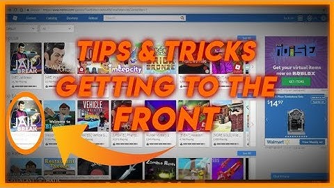 8 Tips to get YOUR Roblox game on the front page!