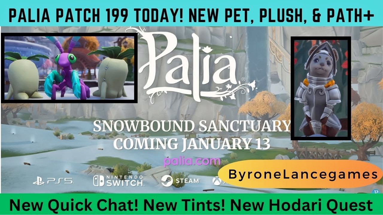 Palia patch 199 TODAY! New pet, plush, ranch, outfits, Quick Chat, Path of Cardigan, Snowbound