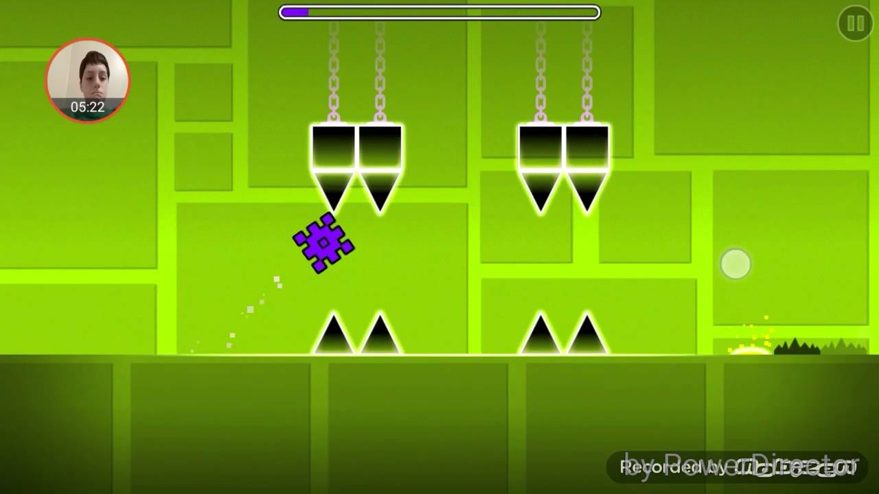 Geometry dash level 3 ugh - YouTube