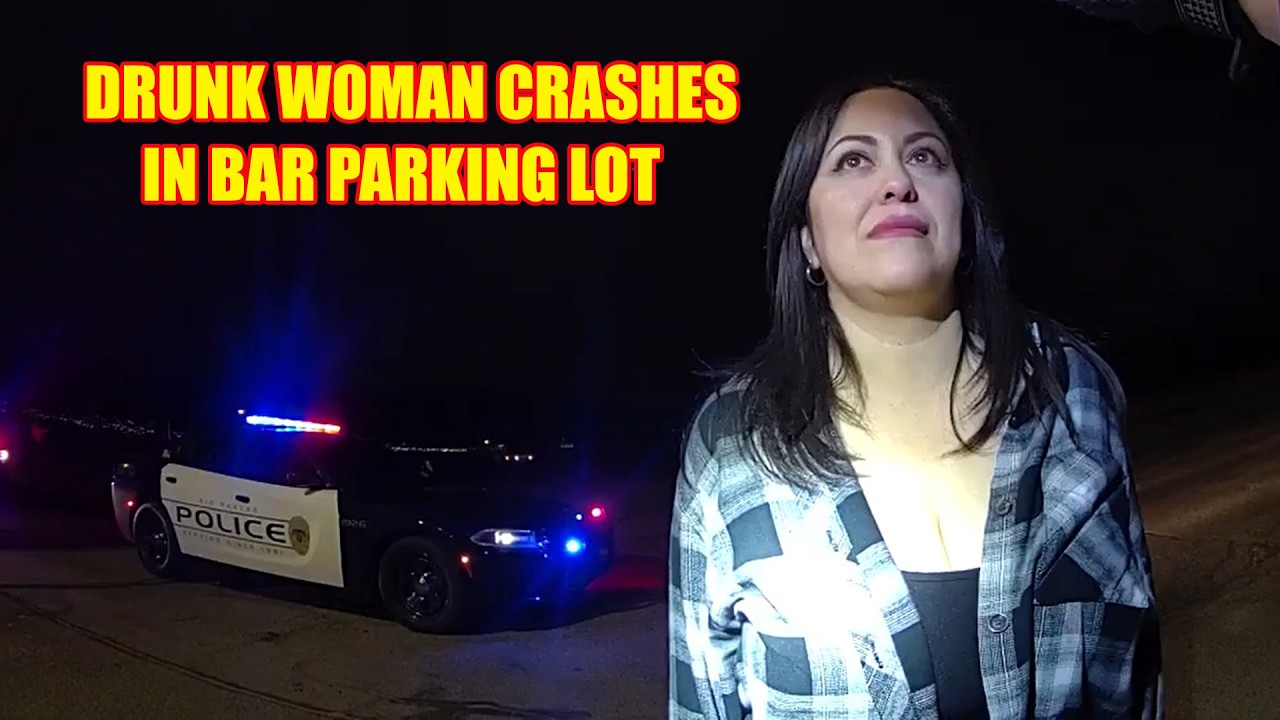 Drunk Woman Crashes in Parking Lot of Bar She Drank At - YouTube
