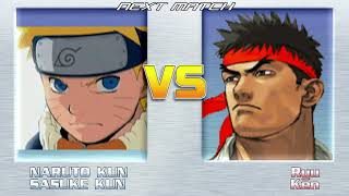 (mugen) Naruto kun and Sasuke kun vs SF3 Ryu and Ken