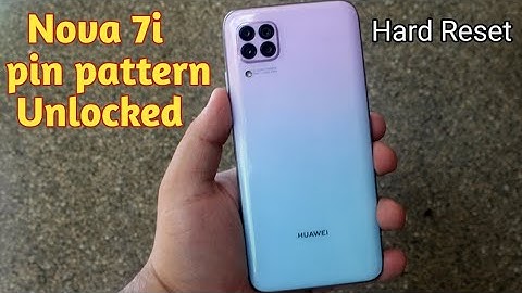 Huawei Nova 7i factory Reset  Forget Screen Lock