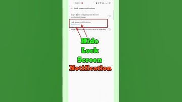 Lock Screen Notification Hide Kaise Kare | How To Hide Lock Screen Notification |#shorts#viral#tech