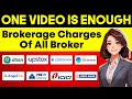 All Demat Account Brokerage Charges in India | English |