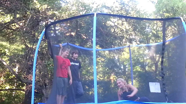 Trampoline fun Taryn Paul Shawn