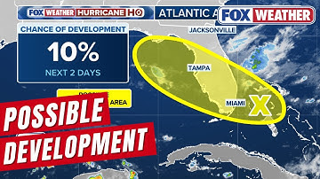 Area Of Disturbed Weather Off Florida Coast Monitored For Possible Tropical Development