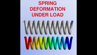 how to simulate spring | Spring Deformation | ANSYS | Simulation | Tutorial