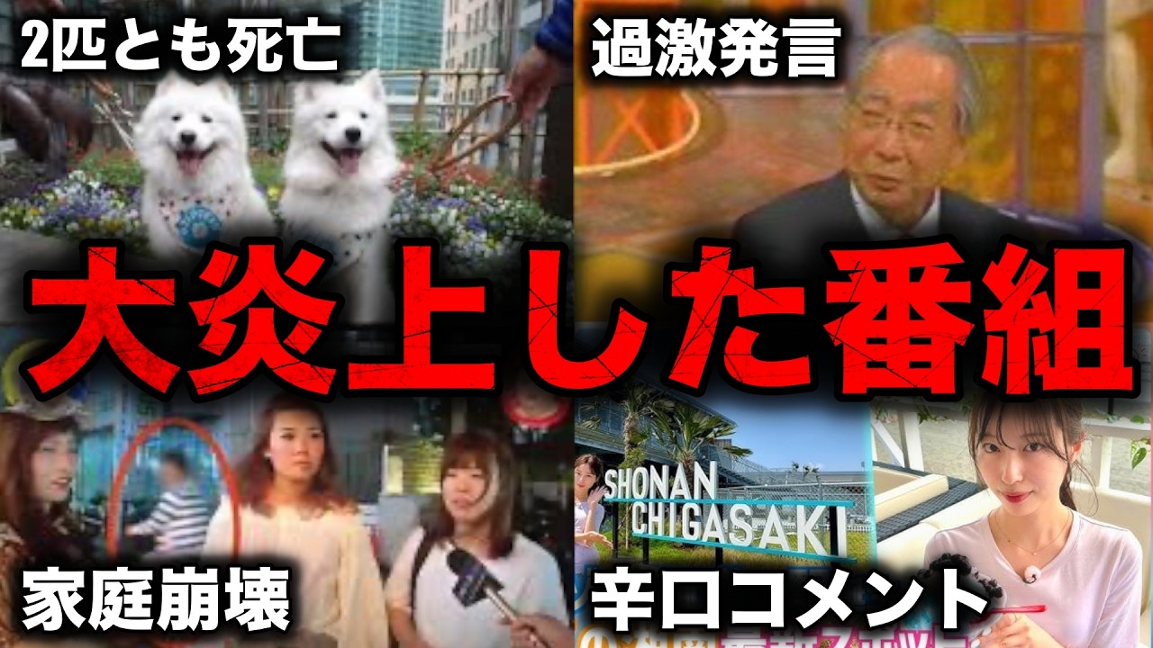 衝撃的な大炎上を起こしたテレビ番組8選