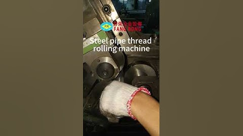 Steel pipe thread rolling machine