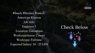 Engineer 1 American Express