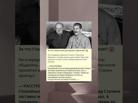 За что Сталин хотел расстрелять Черчилля?! 😱