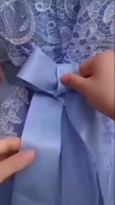 How To Tie A Bow on Dress | Bowknot on Dress | How To Tie A Sash Bow On Dress | Sash Belt For Dress