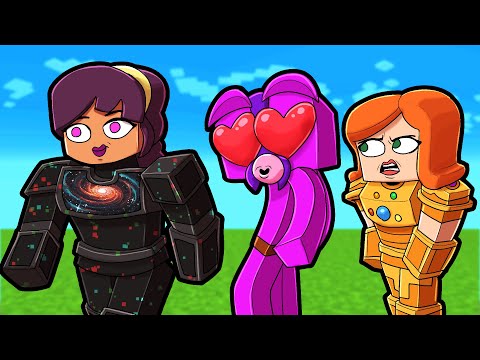 INFINITY COSMOS Armor vs INFINITY STONE Armor! (Scramble HARDCORE!)