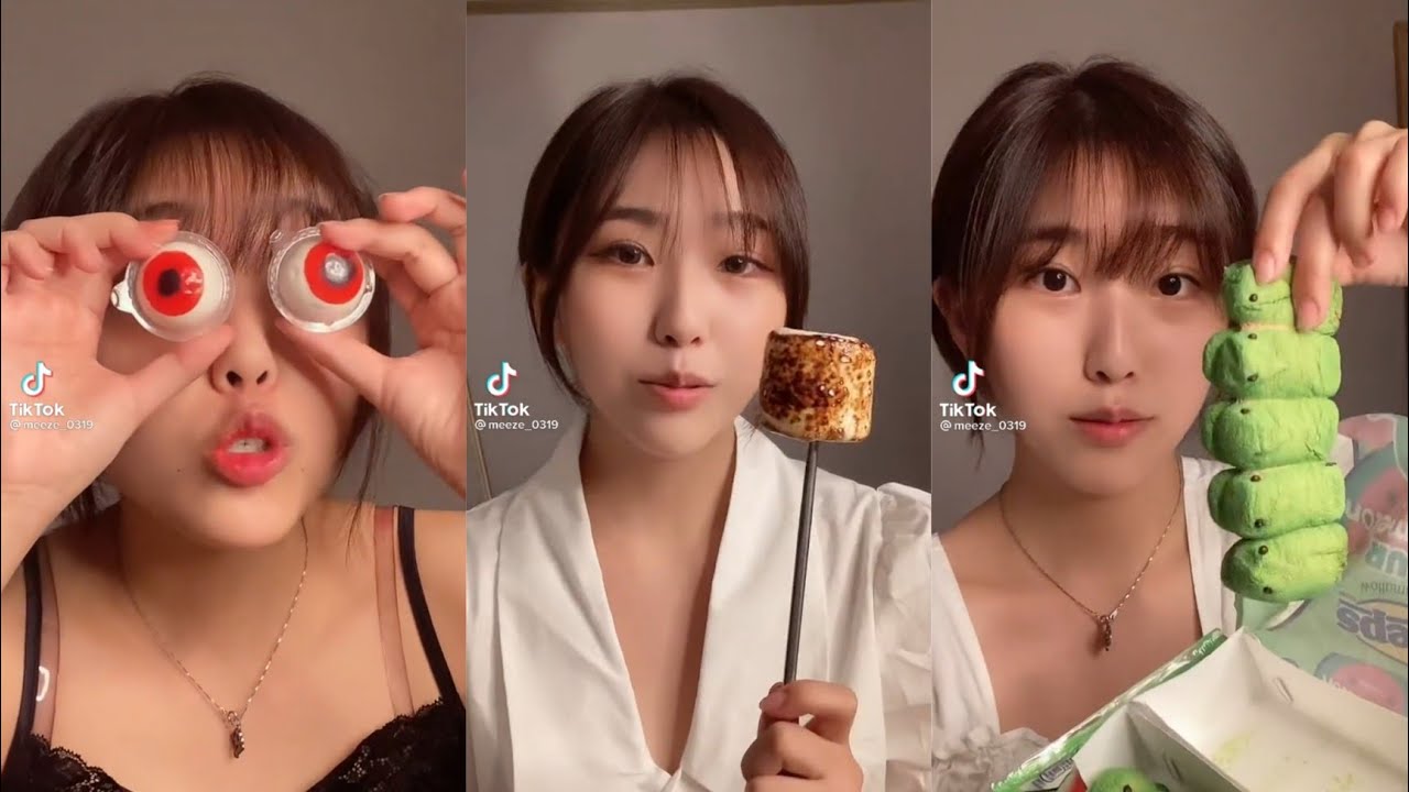 ASMR / MUKMANG /MEEZE MASHMALLOW NAMMY😋🥛🍭