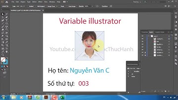 Đánh số nhảy tự động trong illustrator Variable Data Trộn Thư Trong illustrator
