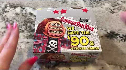 Garbage Pail Kids We Hate the 90's Sticker Set Unboxing