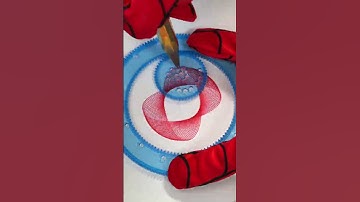 I had Spider-Man write a spirograph for me. ASMR 4 スパイログラフ スピログラフ #shorts #spirograph #spiderman