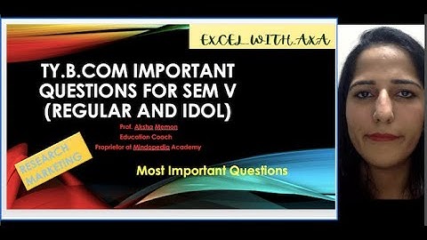 TYB.COM  MARKETING RESEARCH IMPORTANT QUESTIONS FOR SEM V REGULAR AND IDOL STUDENTS