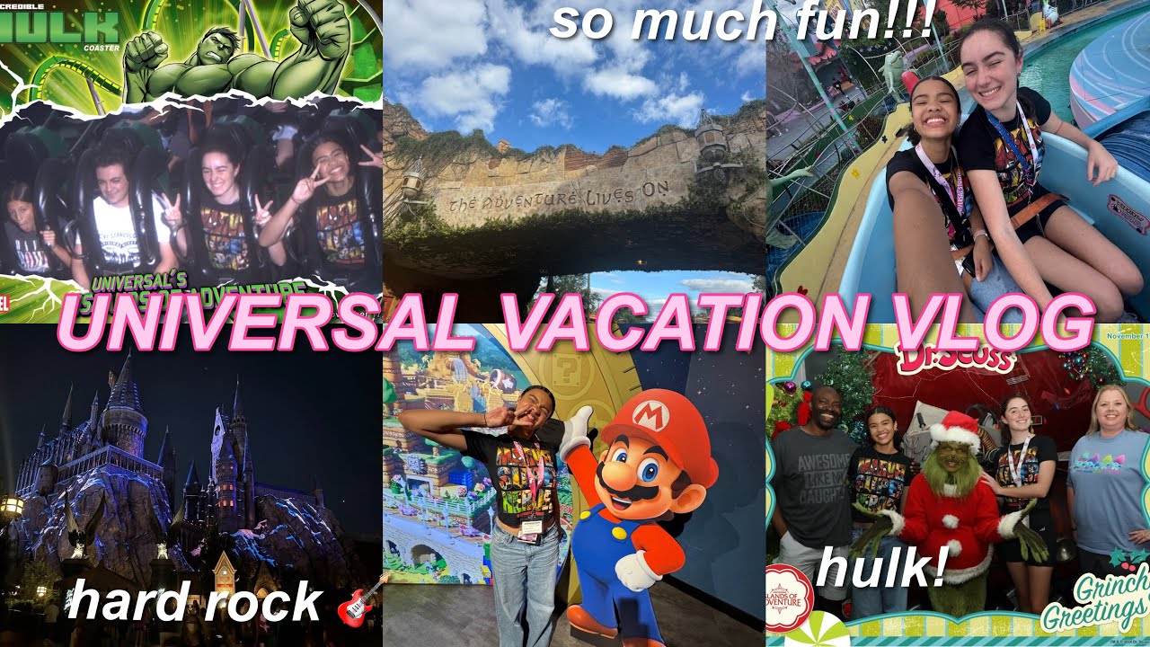 UNIVERSAL ORLANDO VACATION VLOG♡ the hard rock, meeting the grinch, so many coasters, and more!!