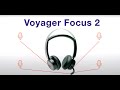 Poly Voyager Focus 2 UC Bluetooth Wireless Headset Headphones - With Noise Cancelling Microphone