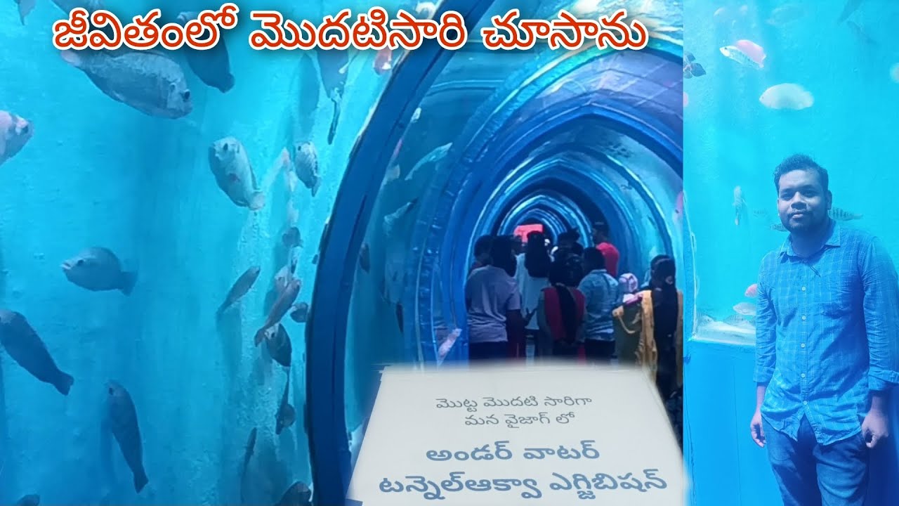 First Tunnel Aquarium exhibition in Beach road, vizagBig vizag