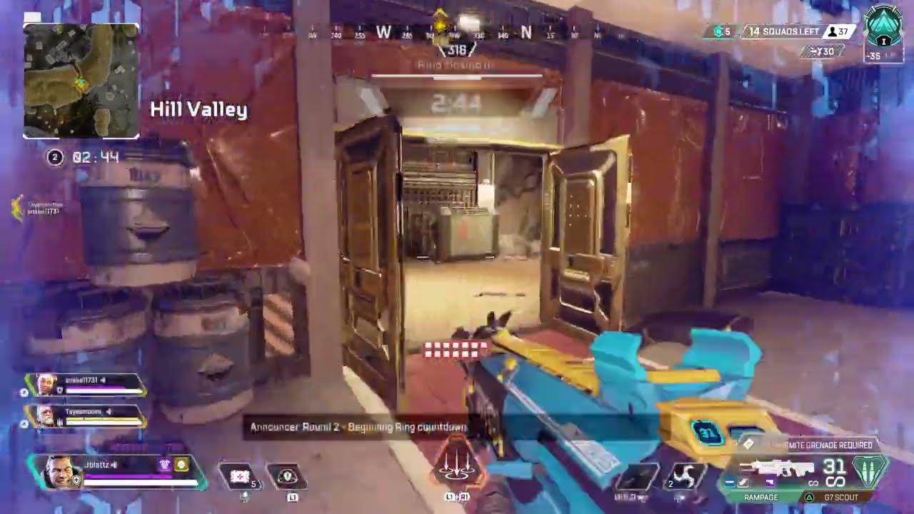 Apex Legends: 3 Rank Games. +30 LP ~ 181/1000 LP. ( PLATINUM I )