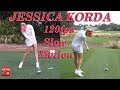 Jessica korda 120fps dual angle slow motion driver golf swing
