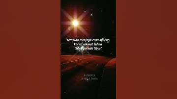 kata hari ini, harus selalu bersyukur