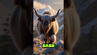🐂❄️ Yak: The Shaggy Giant of the Himalayas! 🏔️🔥 #animals #animalfacts #Yak