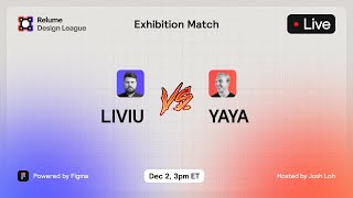 RDL Exhibition: Yaya vs Liviu | Web Design Esports in Figma screenshot 1