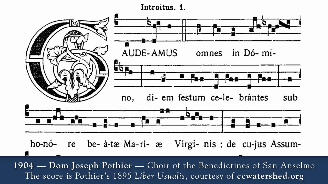 1904 Recording, Dom Pothier directs the Choir of the Benedictines of San Anselmo