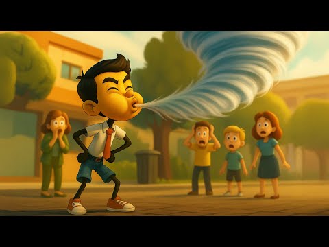 What if we could Blow Strong Whirlwinds? | #aumsum #kids #cartoon #science
