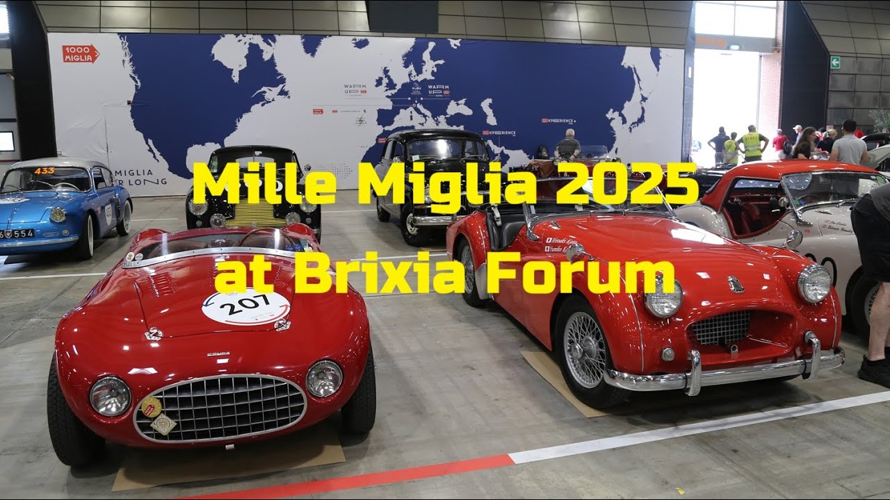 旧車好き】1000 Miglia 2025 at Brixia Forum - YouTube