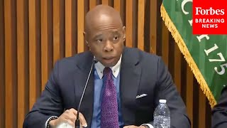 JUST IN: Mayor Eric Adams Holds Press Briefing To Review NYC's 2023 Crime Statistics