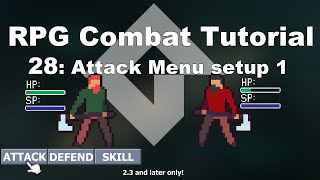 [GMS2] Make a Turn-based RPG Combat System in GameMaker Studio 2 (p.28 Attack Menu Setup 1)| FunBox