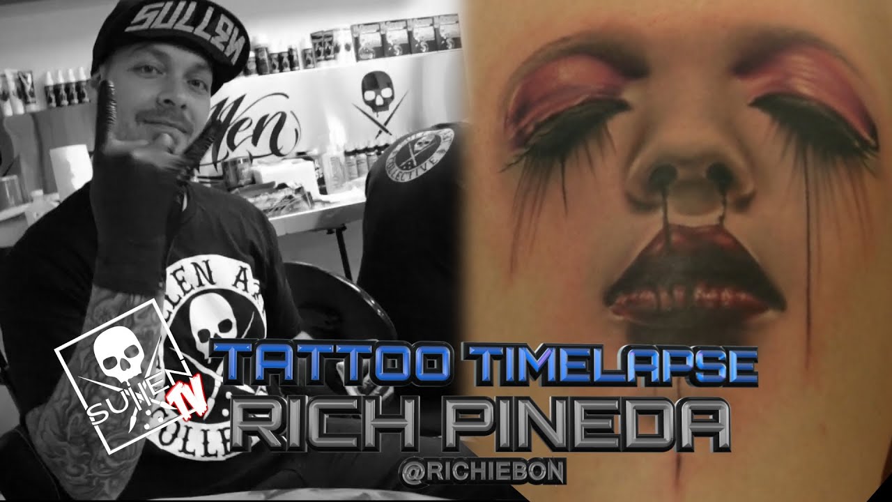 tattoo time lapse rich pineda tattoos stylized womans face tattoo time lapse rich pineda tattoos stylized womans face