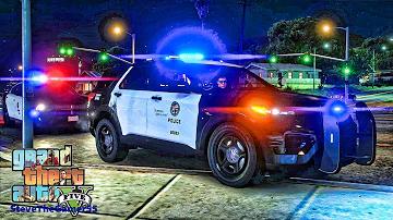 Playing GTA 5 As A POLICE OFFICER Gang Unit Patrol🔥🔥🔥||  GTA 5 Lspdfr Mod|  4K