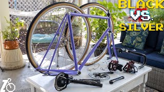 Black Vs. Silver Bike Components